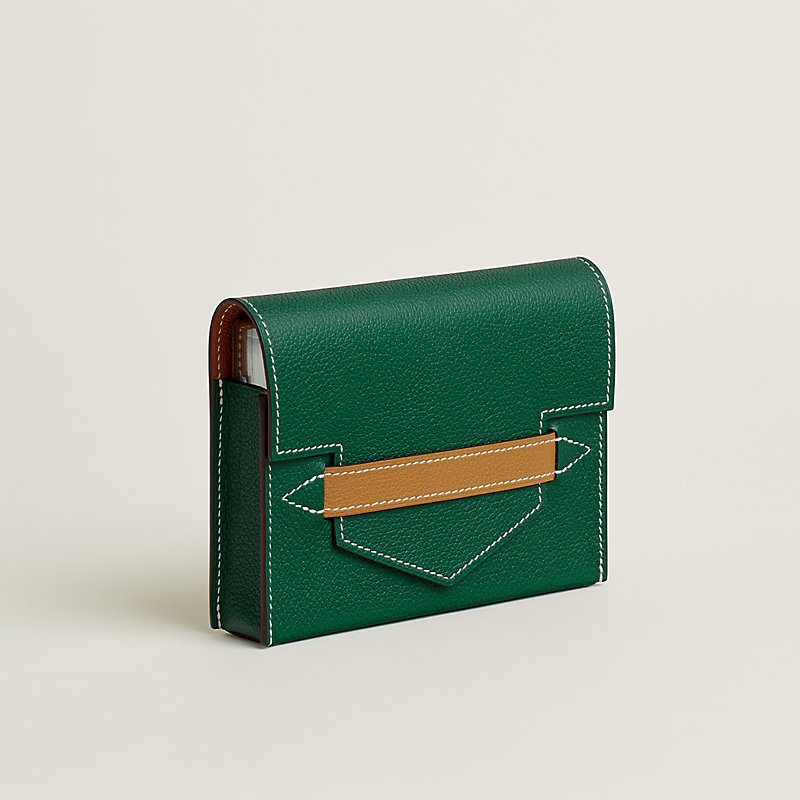 Lord Pocket bridge deck case - Green | Hermès USA